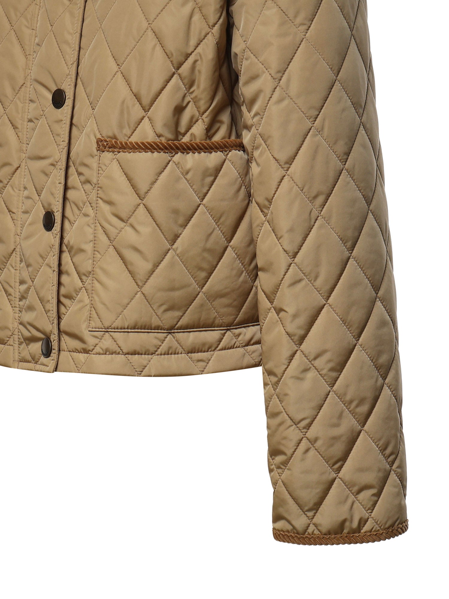Giacca cropped in nylon trapuntato 8107466 C1544 BURBERRY 