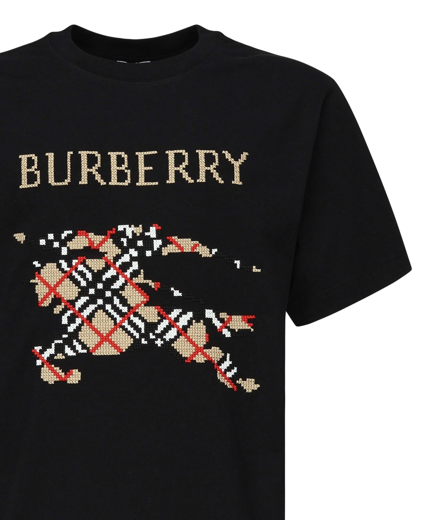 T-shirt con EKD a punto croce 8109021 A1189 BURBERRY 