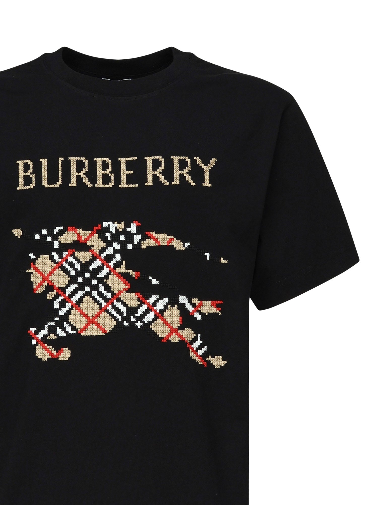 T-shirt con EKD a punto croce 8109021 A1189 BURBERRY 