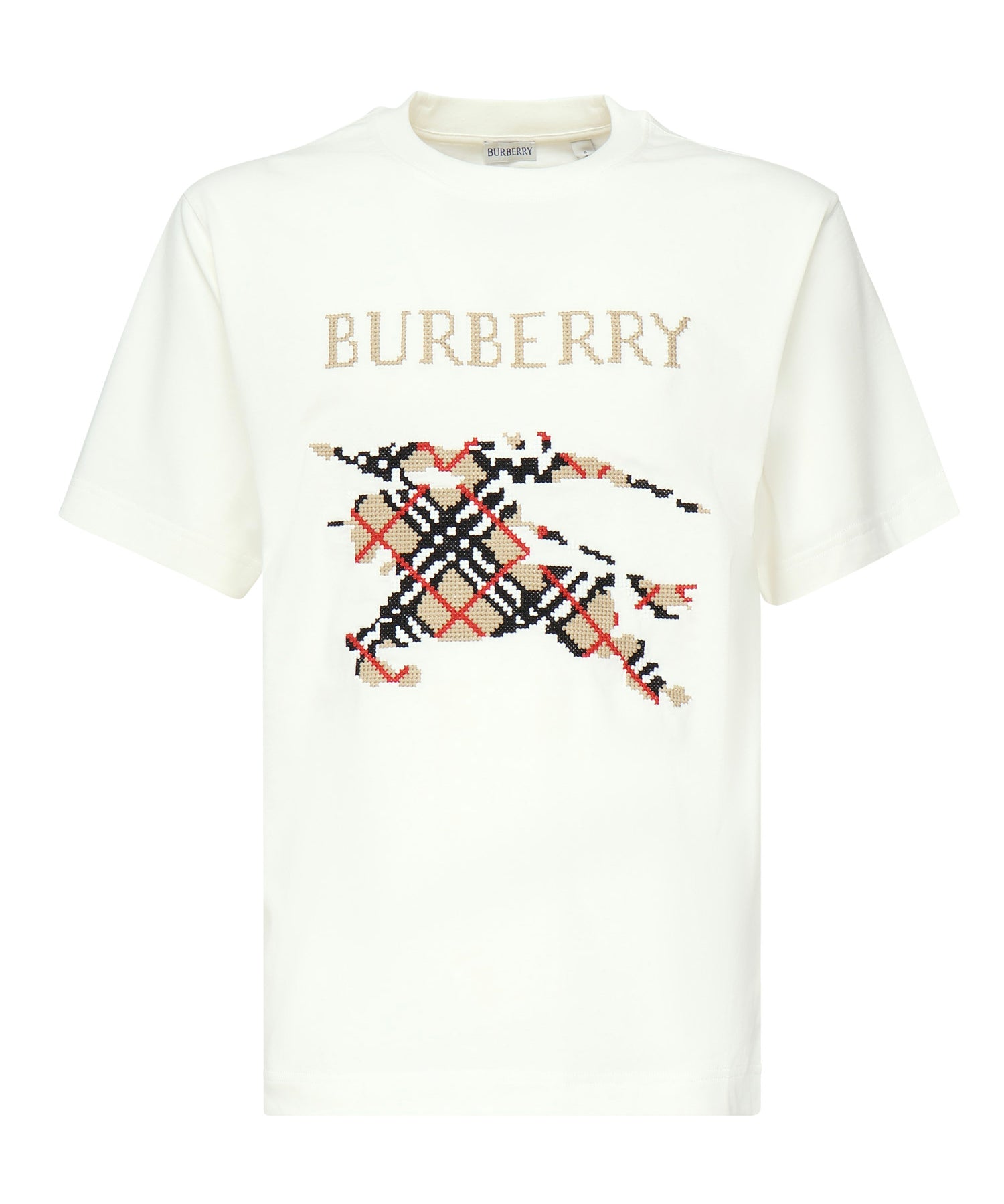 T-shirt con EKD a punto croce 8110116 B7078 BURBERRY 