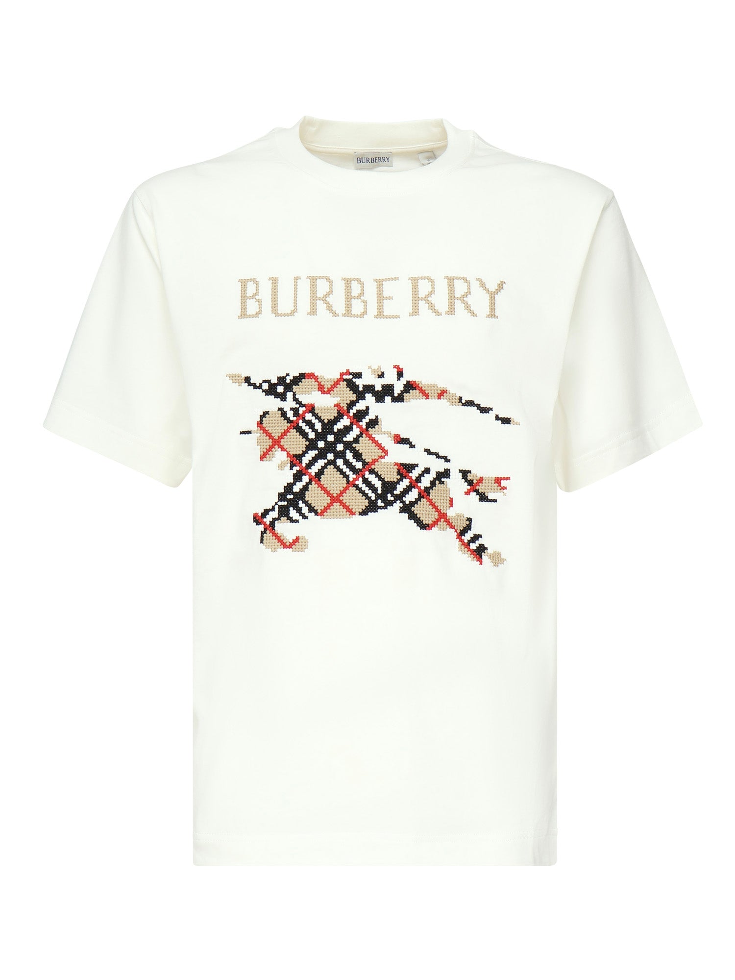 T-shirt con EKD a punto croce 8110116 B7078 BURBERRY 