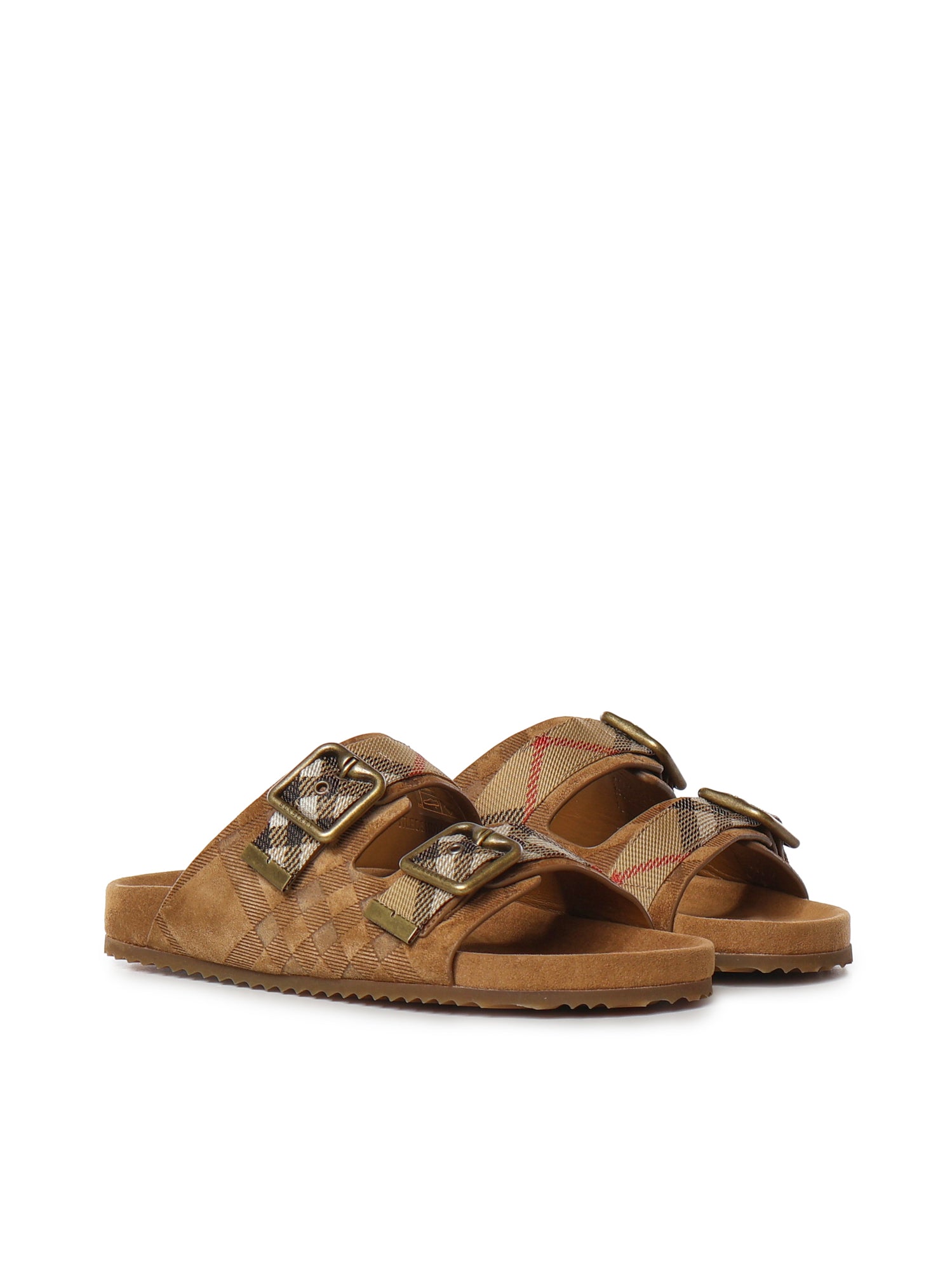 Sandali Urchin in pelle scamosciata Check 8121958 C1824 BURBERRY 