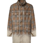 Parka in gabardine tropicale con Check sfumato 8126118 B7349 BURBERRY 