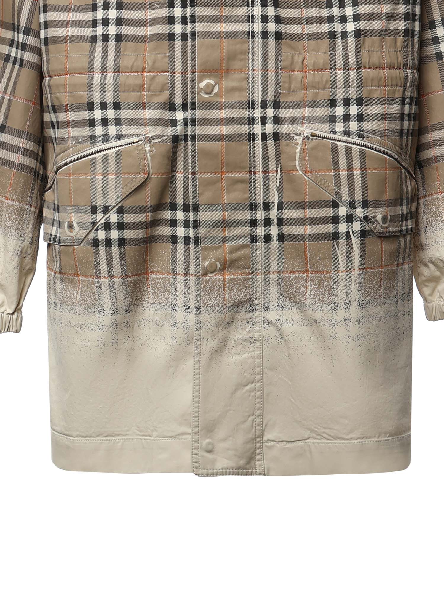 Parka in gabardine tropicale con Check sfumato 8126118 B7349 BURBERRY 