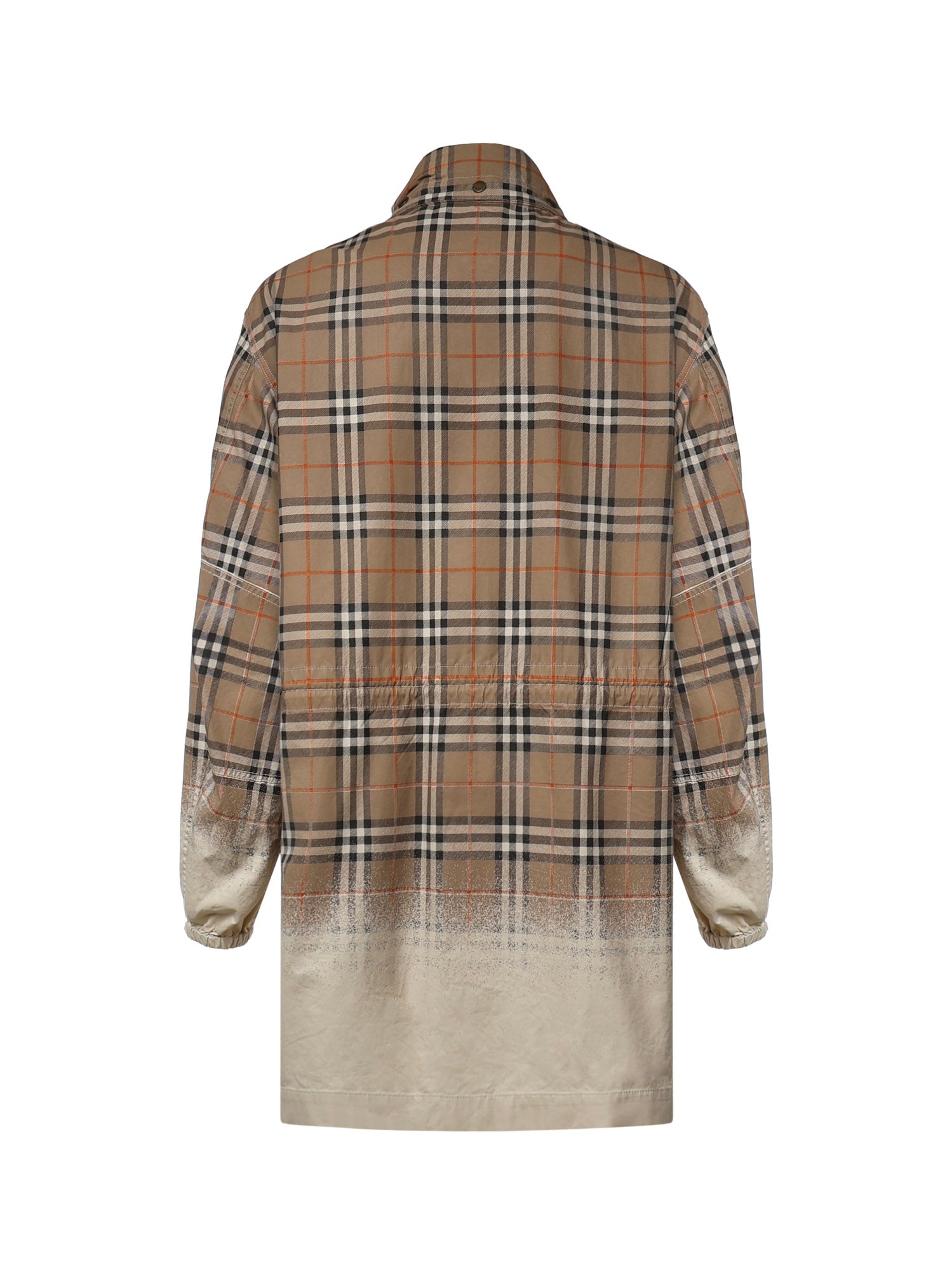 Parka in gabardine tropicale con Check sfumato 8126118 B7349 BURBERRY 