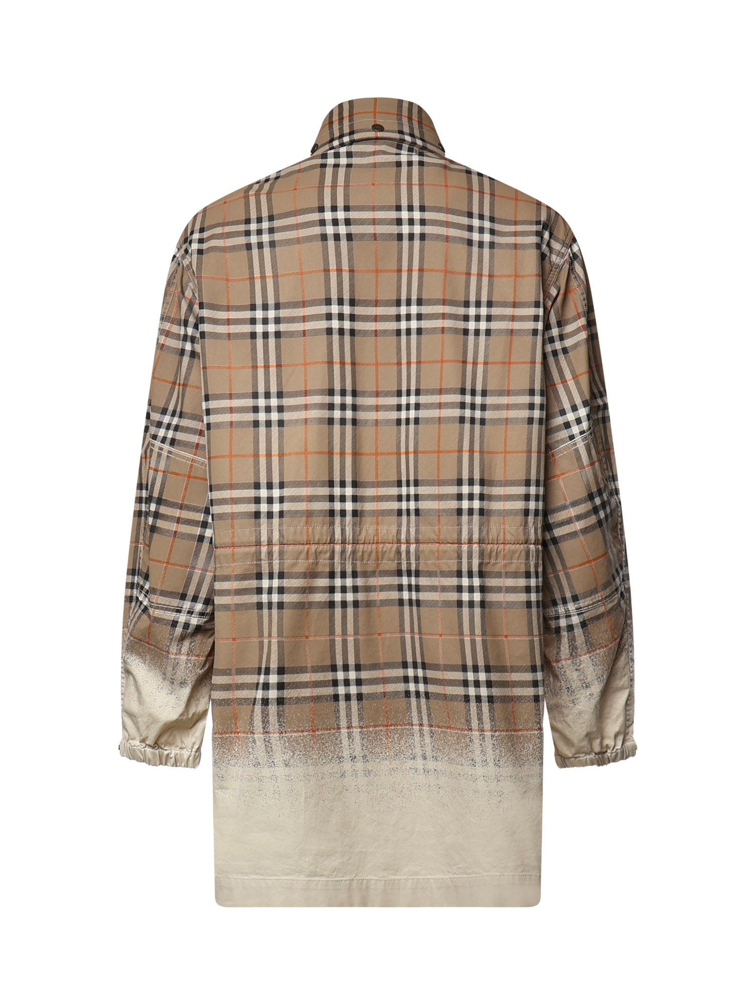 Parka in gabardine tropicale con Check sfumato 8126118 B7349 BURBERRY 