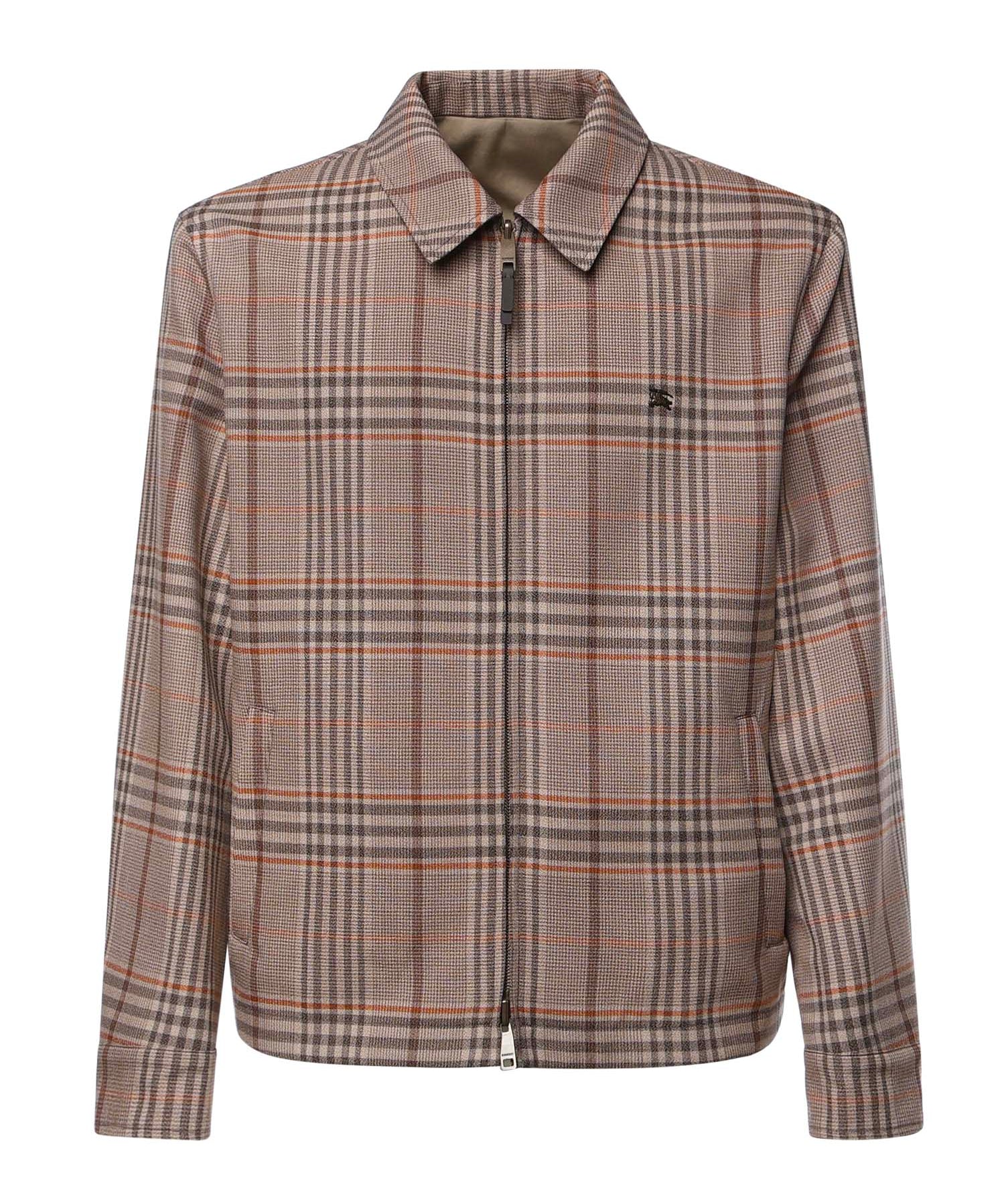 Giacca Check reversibile in lana 8127025 C6294 BURBERRY 