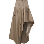 Gonna trench asimmetrica in gabardine 8127157 C5956 BURBERRY 