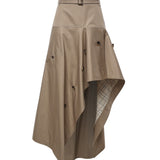 Gonna trench asimmetrica in gabardine 8127157 C5956 BURBERRY 