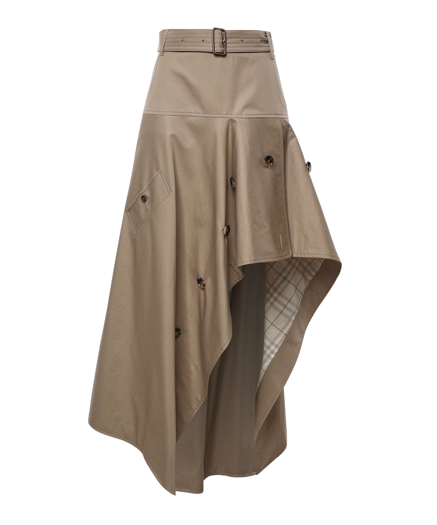 Gonna trench asimmetrica in gabardine 8127157 C5956 BURBERRY 