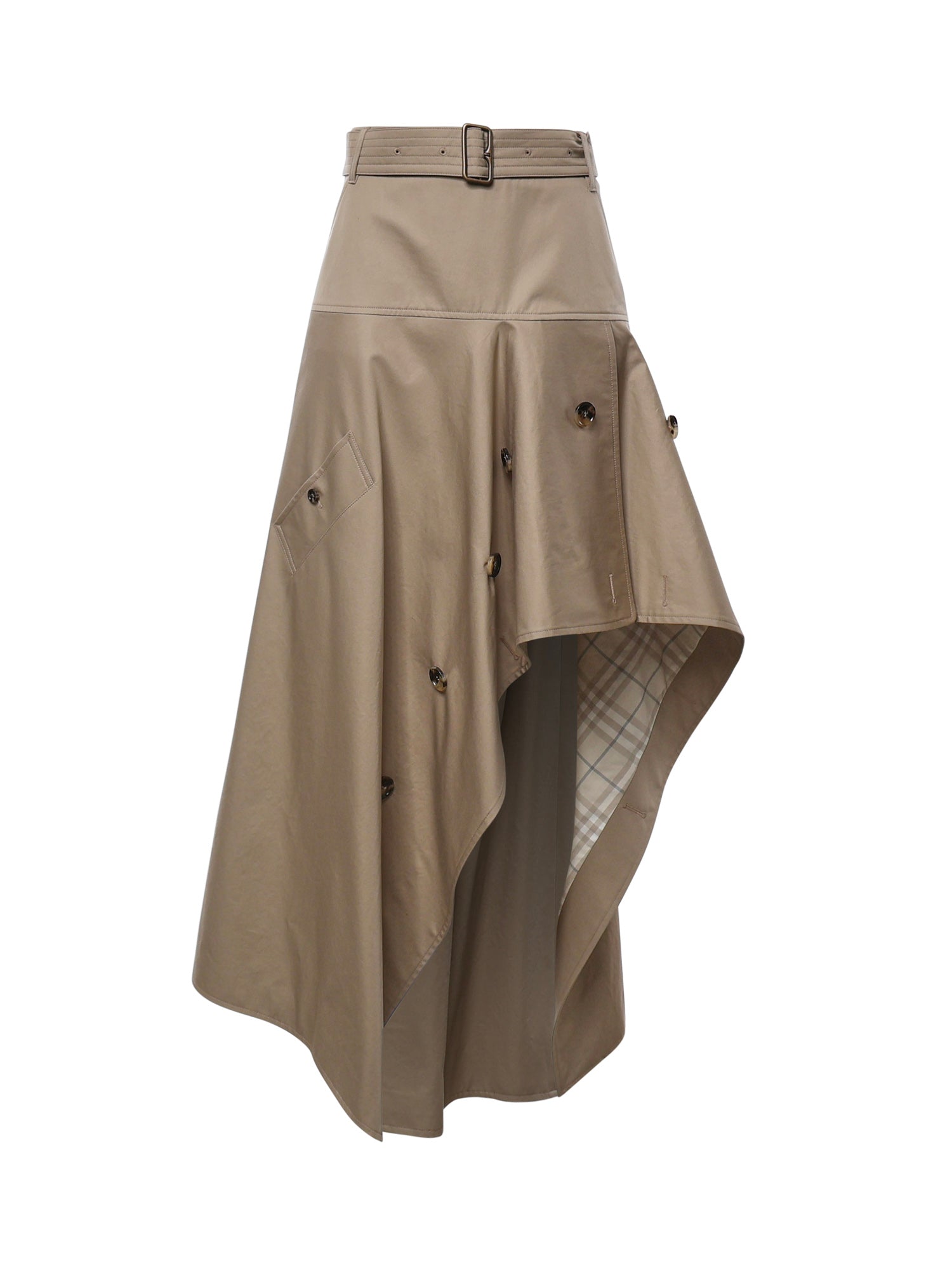 Gonna trench asimmetrica in gabardine 8127157 C5956 BURBERRY 