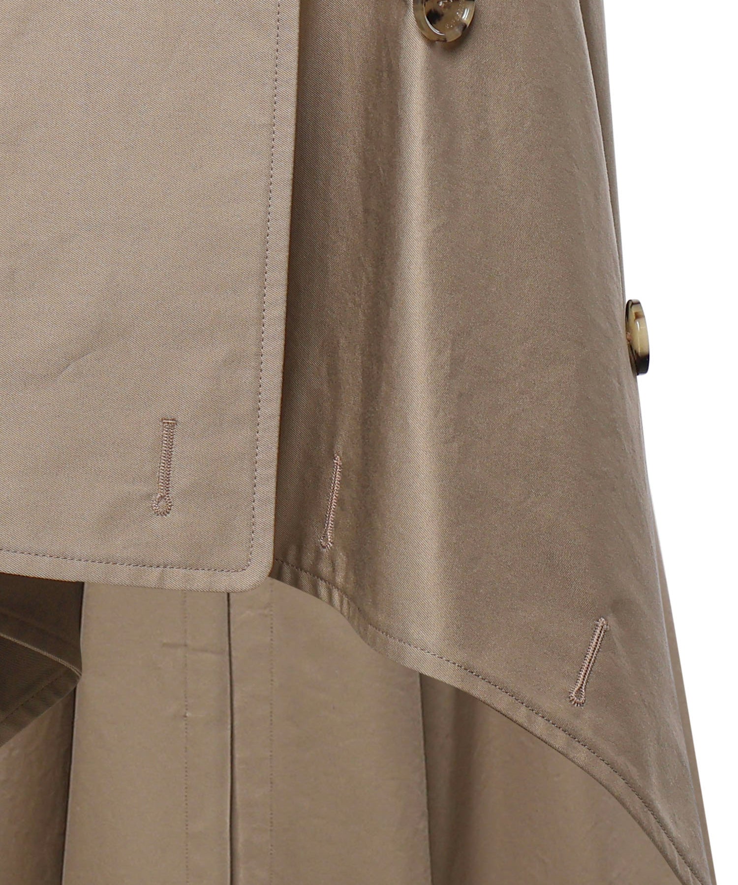 Gonna trench asimmetrica in gabardine 8127157 C5956 BURBERRY 