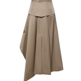 Gonna trench asimmetrica in gabardine 8127157 C5956 BURBERRY 