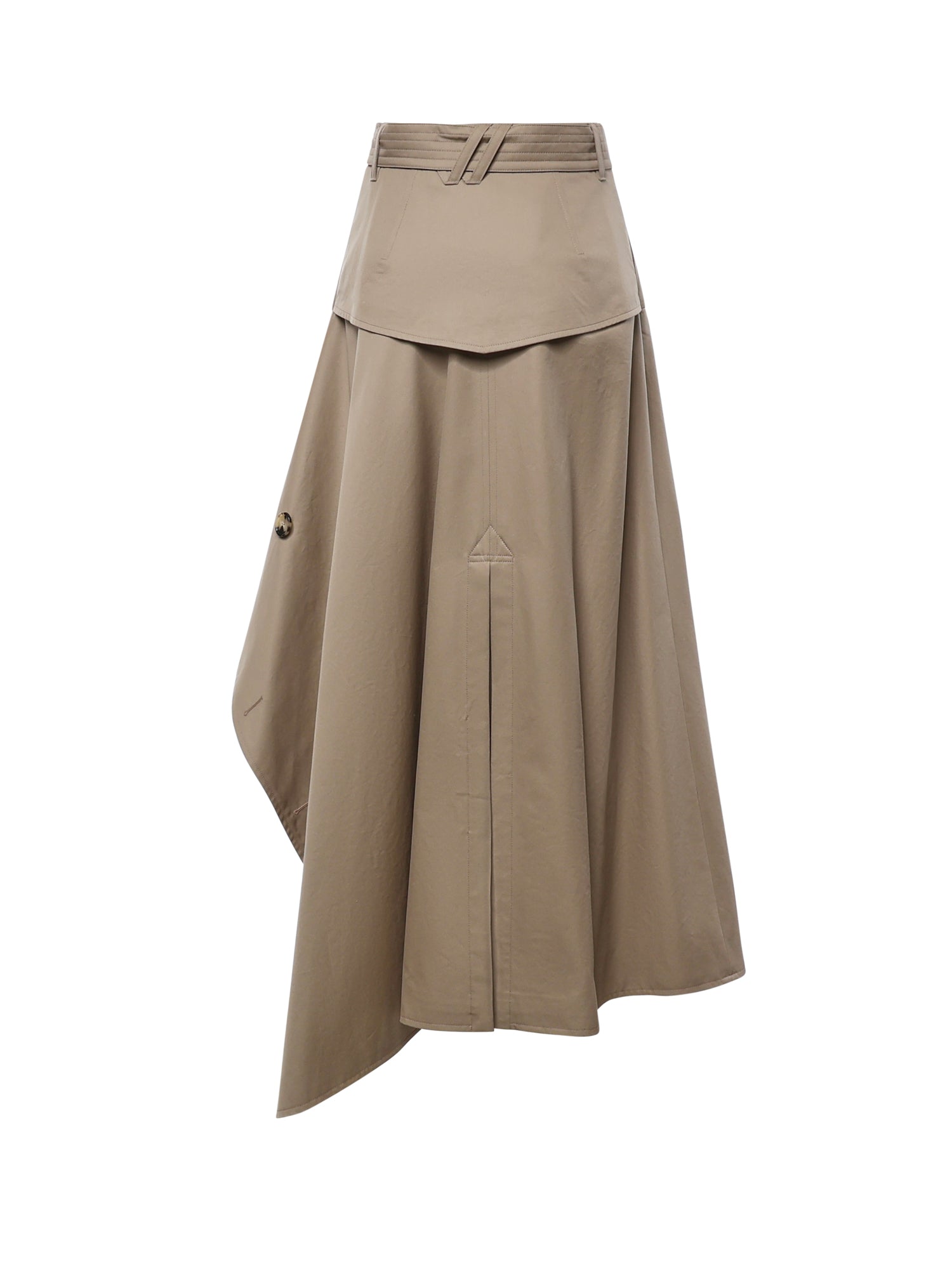 Gonna trench asimmetrica in gabardine 8127157 C5956 BURBERRY 