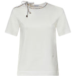 T-shirt in cotone con laccetti 8127210 B7078 BURBERRY 