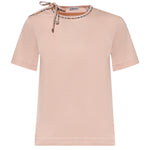 T-shirt in cotone con laccetti 8127211 C5331 BURBERRY 