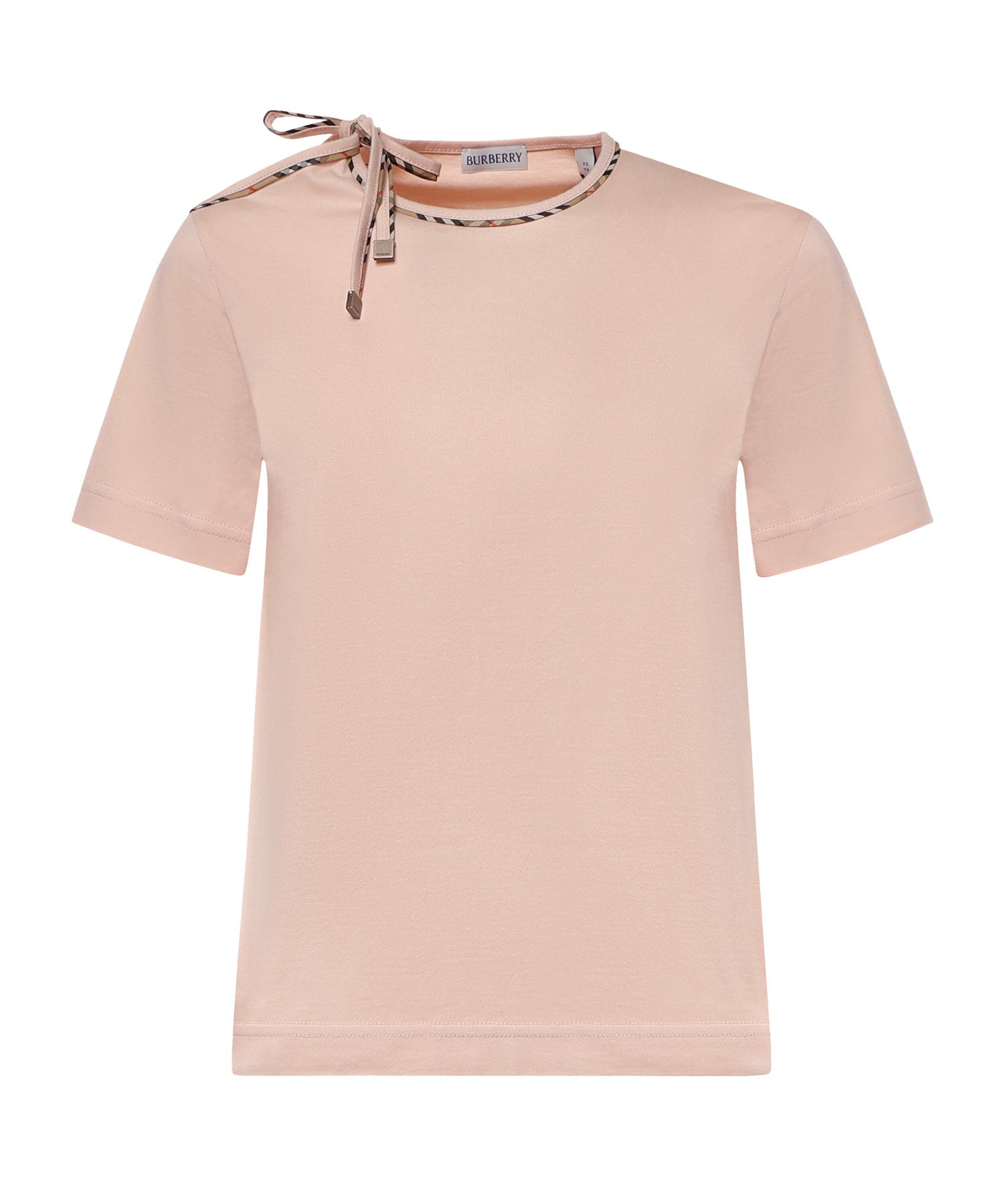 T-shirt in cotone con laccetti 8127211 C5331 BURBERRY 
