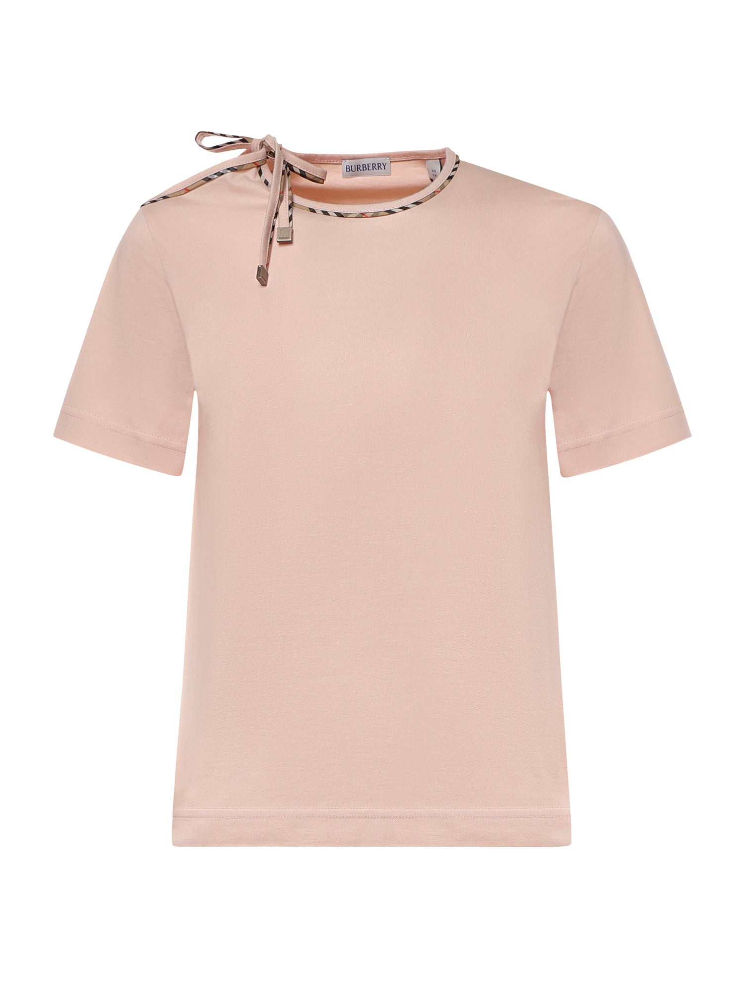 T-shirt in cotone con laccetti 8127211 C5331 BURBERRY 