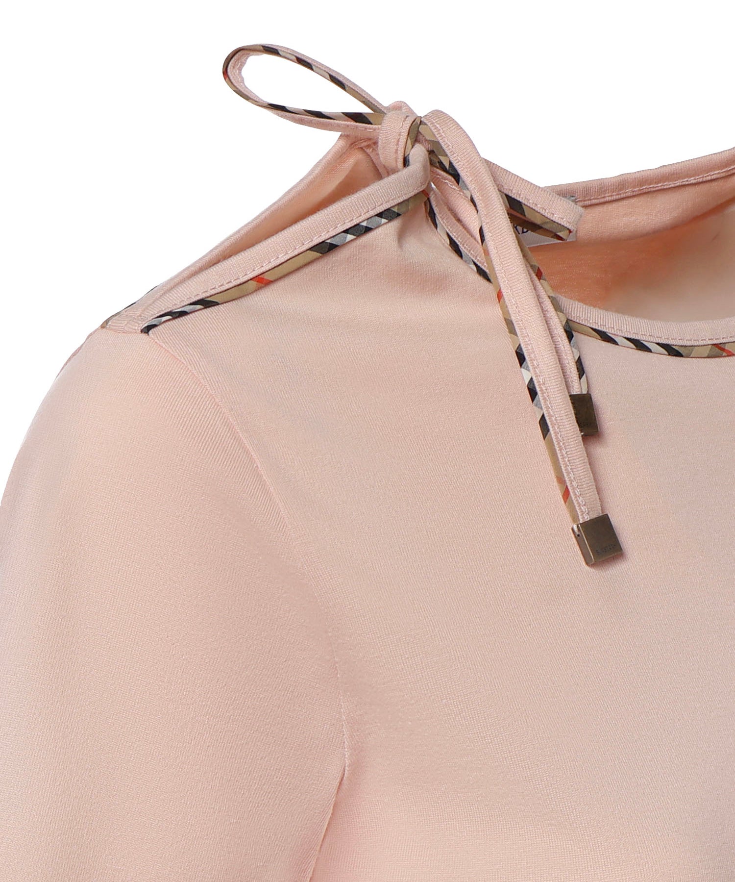 T-shirt in cotone con laccetti 8127211 C5331 BURBERRY 