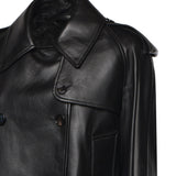 Giacca trench Mayfair cropped in pelle 8127296 A1189 BURBERRY 