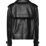Giacca trench Mayfair cropped in pelle 8127296 A1189 BURBERRY 