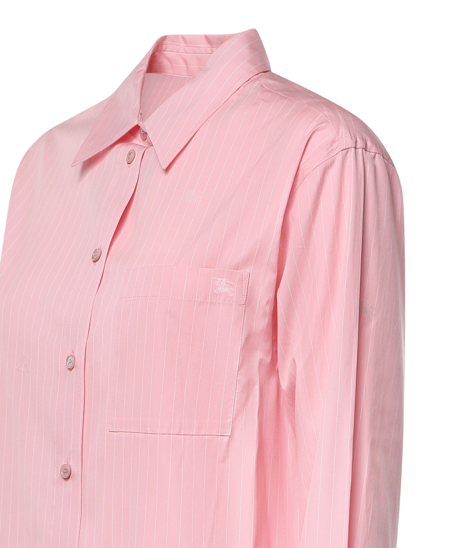Camicia Knight in cotone a righe in fil coupé 8127333 C6258 BURBERRY 