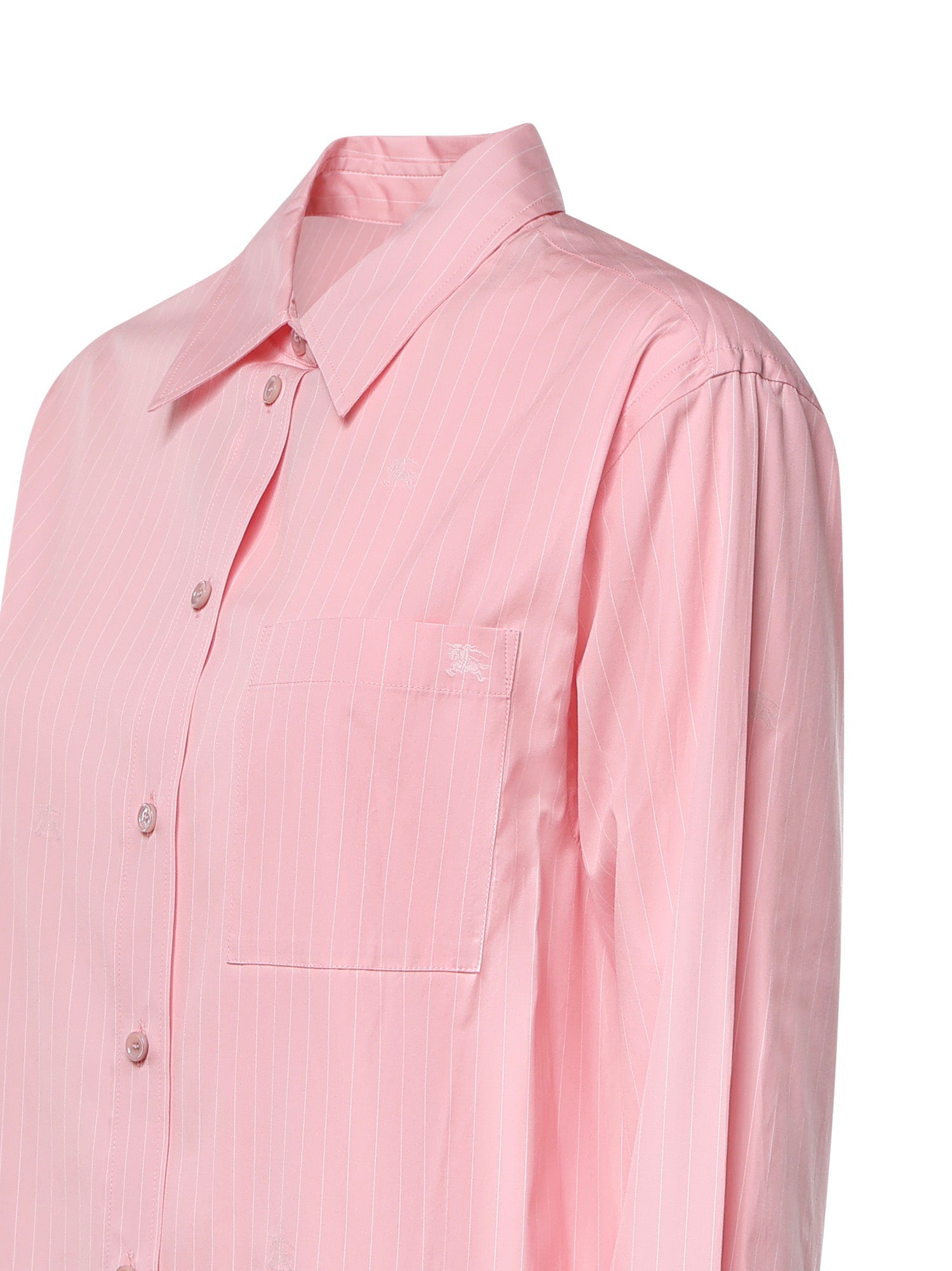 Camicia Knight in cotone a righe in fil coupé 8127333 C6258 BURBERRY 