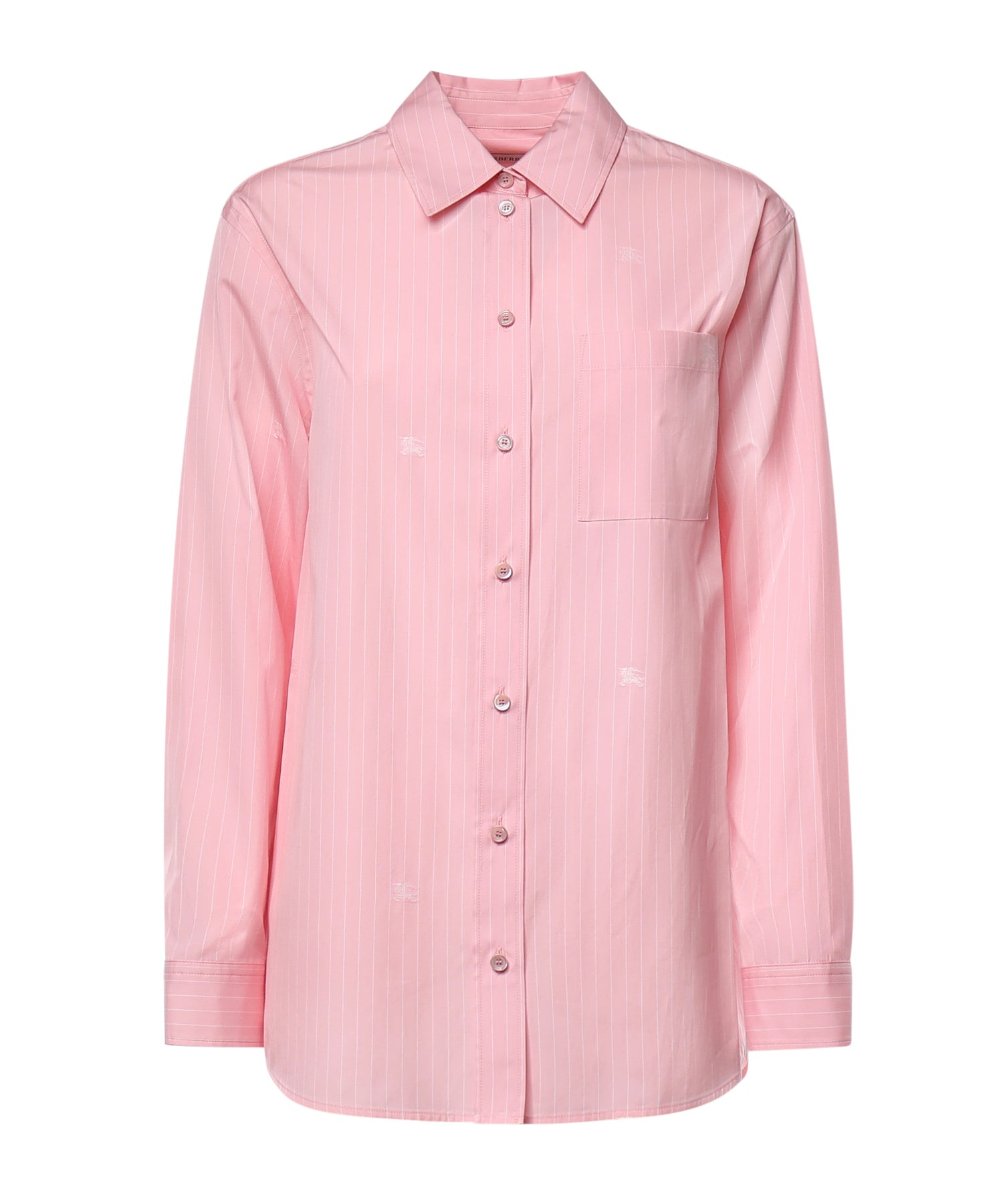 Camicia Knight in cotone a righe in fil coupé 8127333 C6258 BURBERRY 