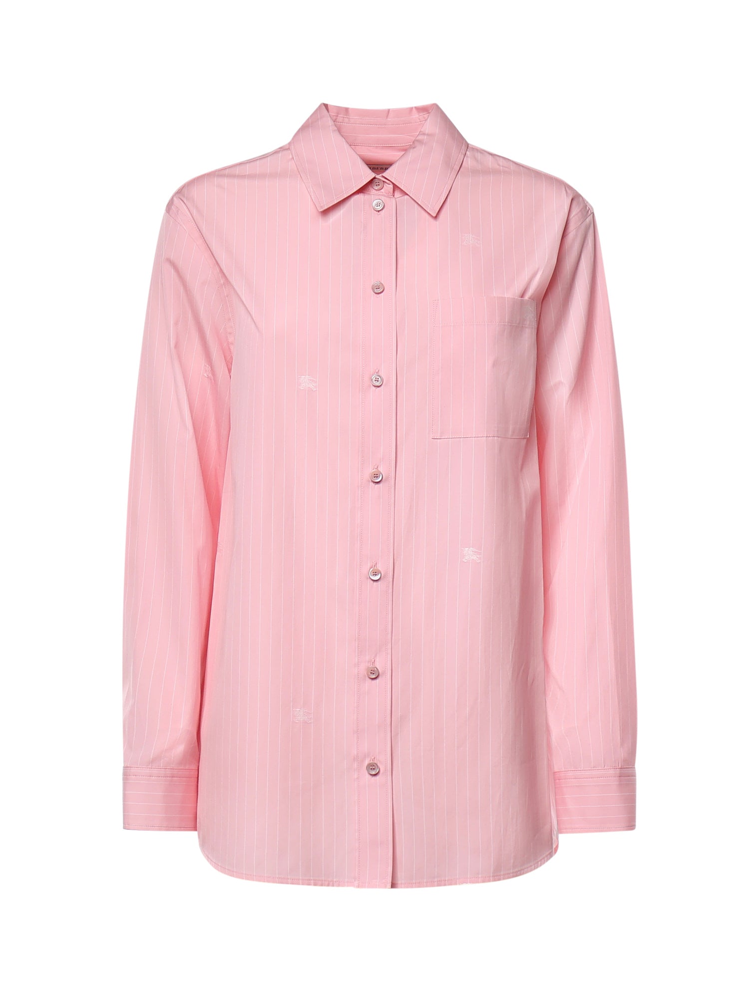 Camicia Knight in cotone a righe in fil coupé 8127333 C6258 BURBERRY 