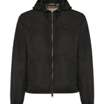 Giacca con cappuccio Newport in cotone Check 8127541 B9368 BURBERRY 