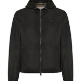 Giacca con cappuccio Newport in cotone Check 8127541 B9368 BURBERRY 