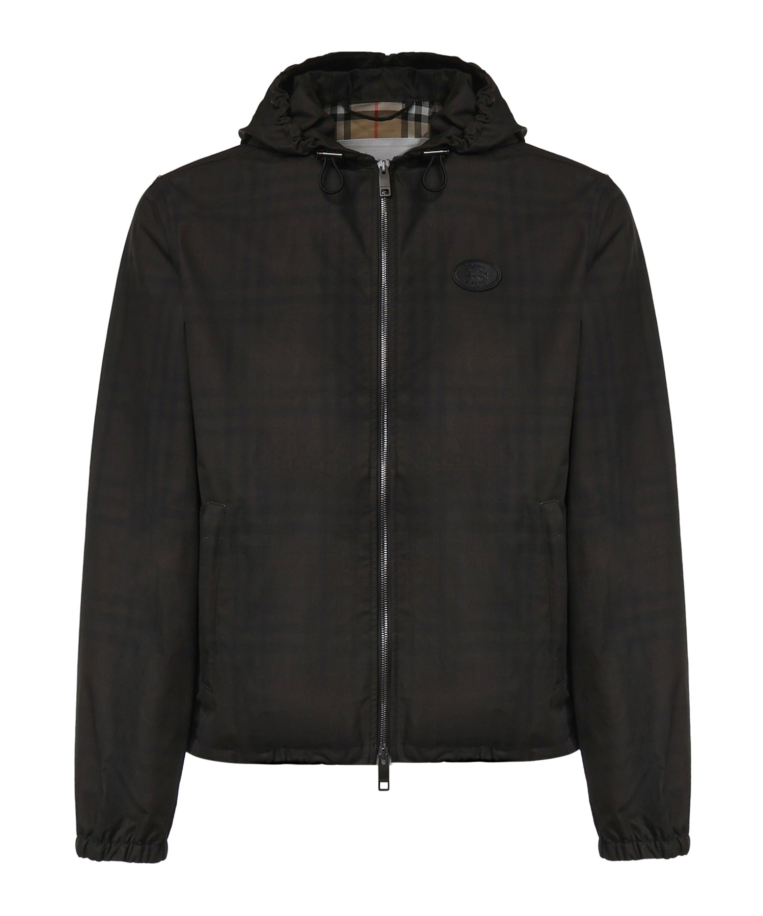 Giacca con cappuccio Newport in cotone Check 8127541 B9368 BURBERRY 