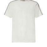 T-shirt in cotone con profili Check 8127590 B7078 BURBERRY 