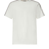 T-shirt in cotone con profili Check 8127590 B7078 BURBERRY 