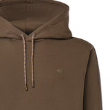 Felpa in cotone con profili Check e cappuccio 8127603 C5319 BURBERRY 