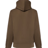 Felpa in cotone con profili Check e cappuccio 8127603 C5319 BURBERRY 
