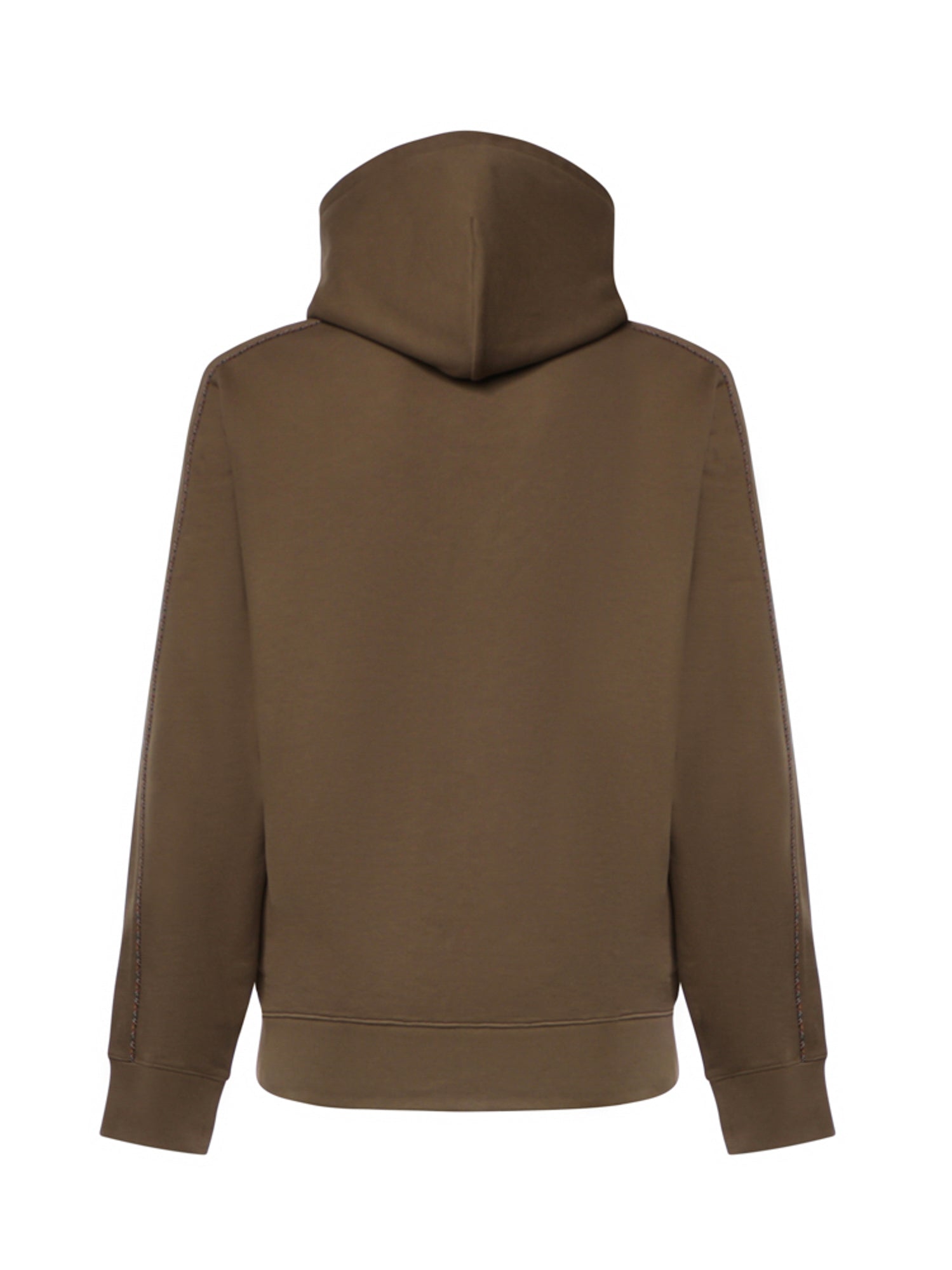 Felpa in cotone con profili Check e cappuccio 8127603 C5319 BURBERRY 