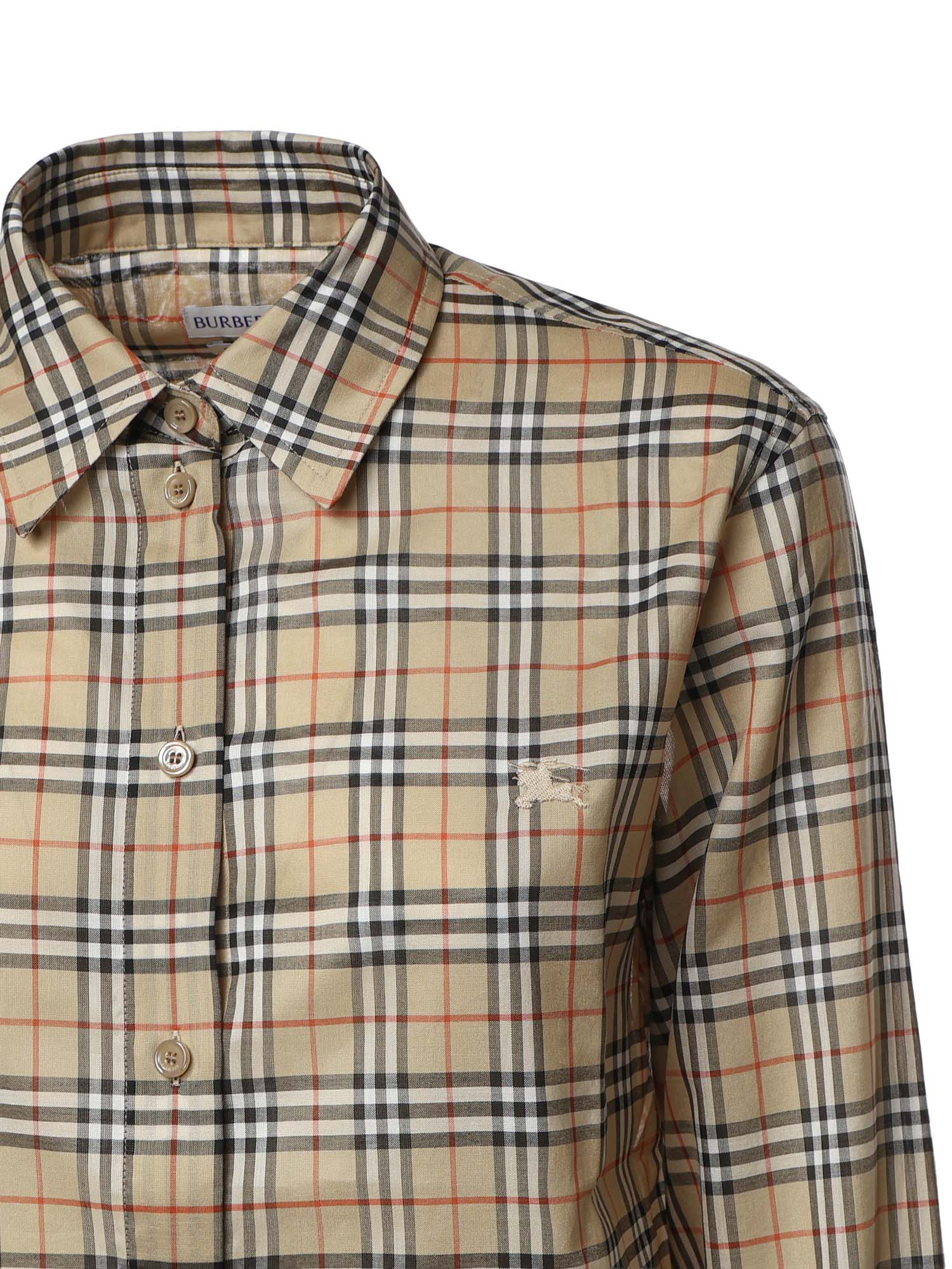 Camicia Check in cotone 8127758 B9368 BURBERRY 