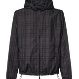 Giacca con cappuccio Newport Check reversibile 8127765 B5658 BURBERRY 