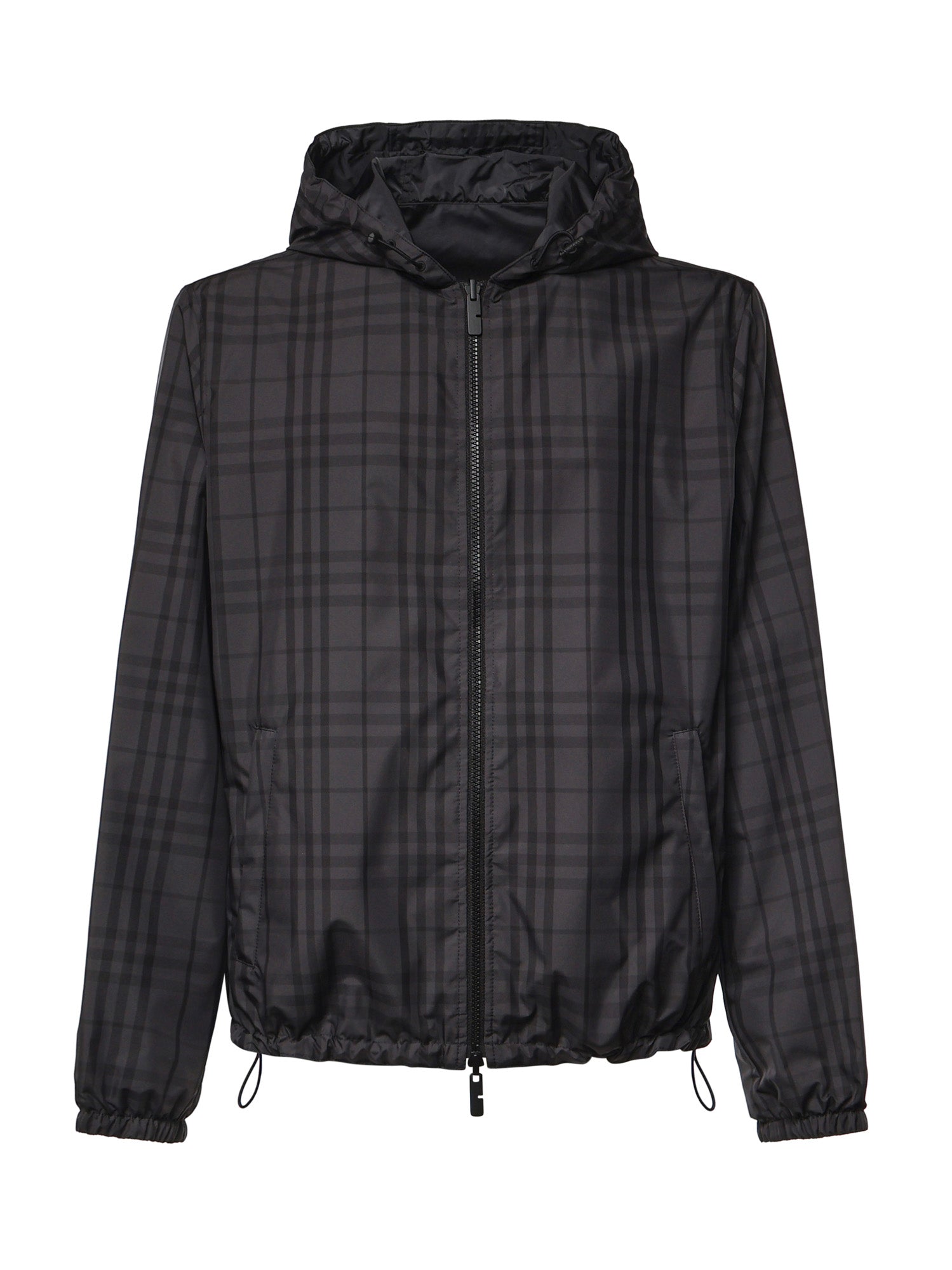 Giacca con cappuccio Newport Check reversibile 8127765 B5658 BURBERRY 