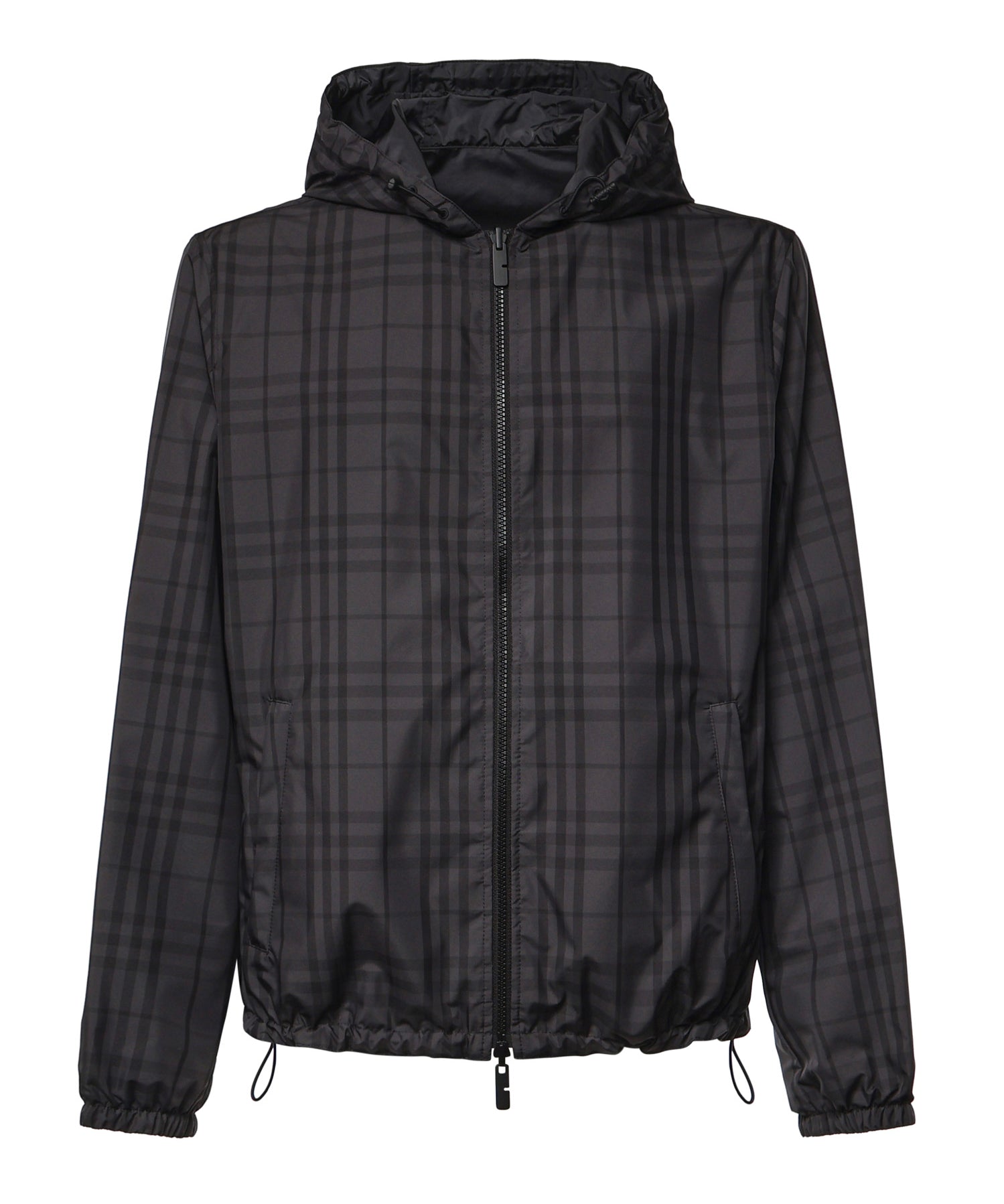 Giacca con cappuccio Newport Check reversibile 8127765 B5658 BURBERRY 