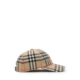Cappello da baseball in cotone Check 8128347 B9368 BURBERRY 