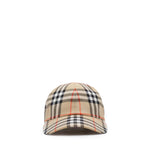 Cappello da baseball in cotone Check 8128347 B9368 BURBERRY 