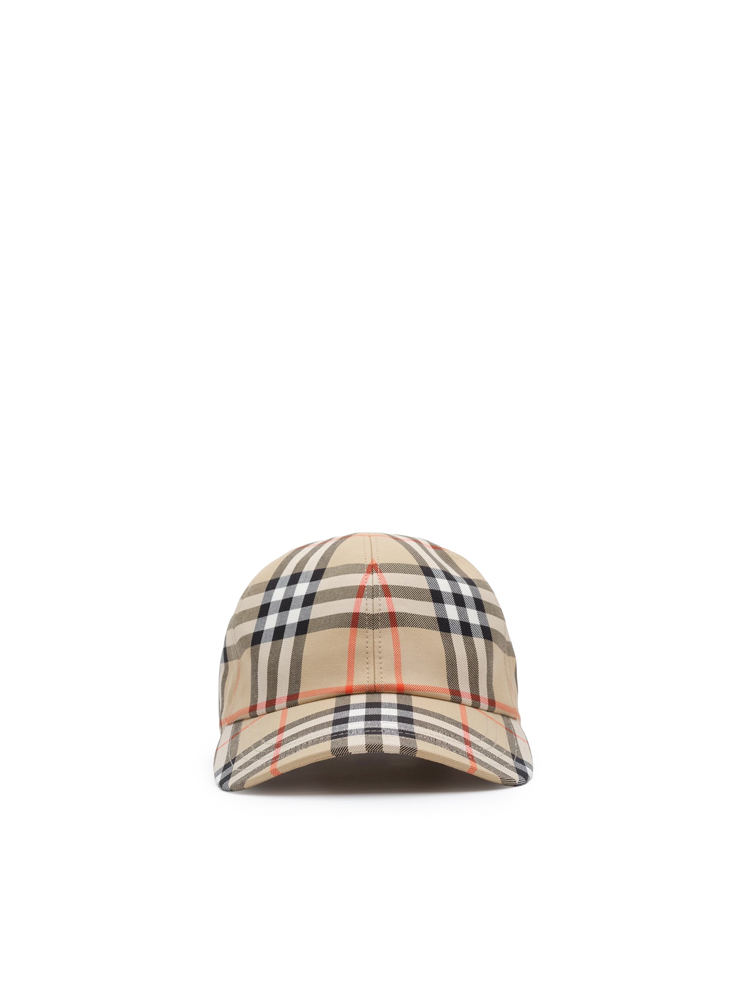 Cappello da baseball in cotone Check 8128347 B9368 BURBERRY 