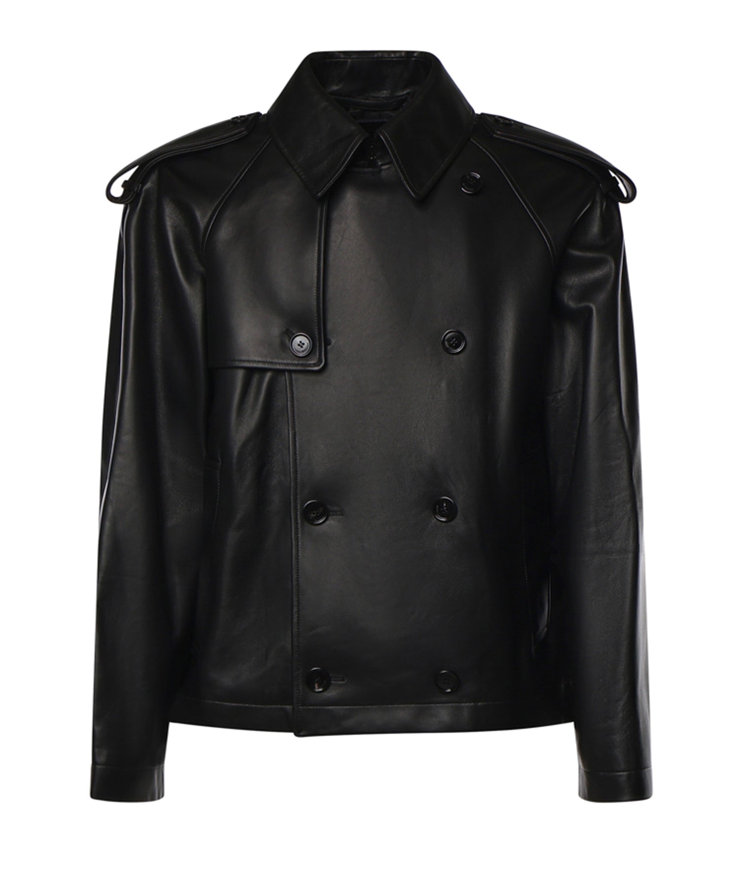 Trench Leadenham cropped in pelle 8129840 A1189 BURBERRY 
