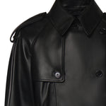 Trench Leadenham cropped in pelle 8129840 A1189 BURBERRY 