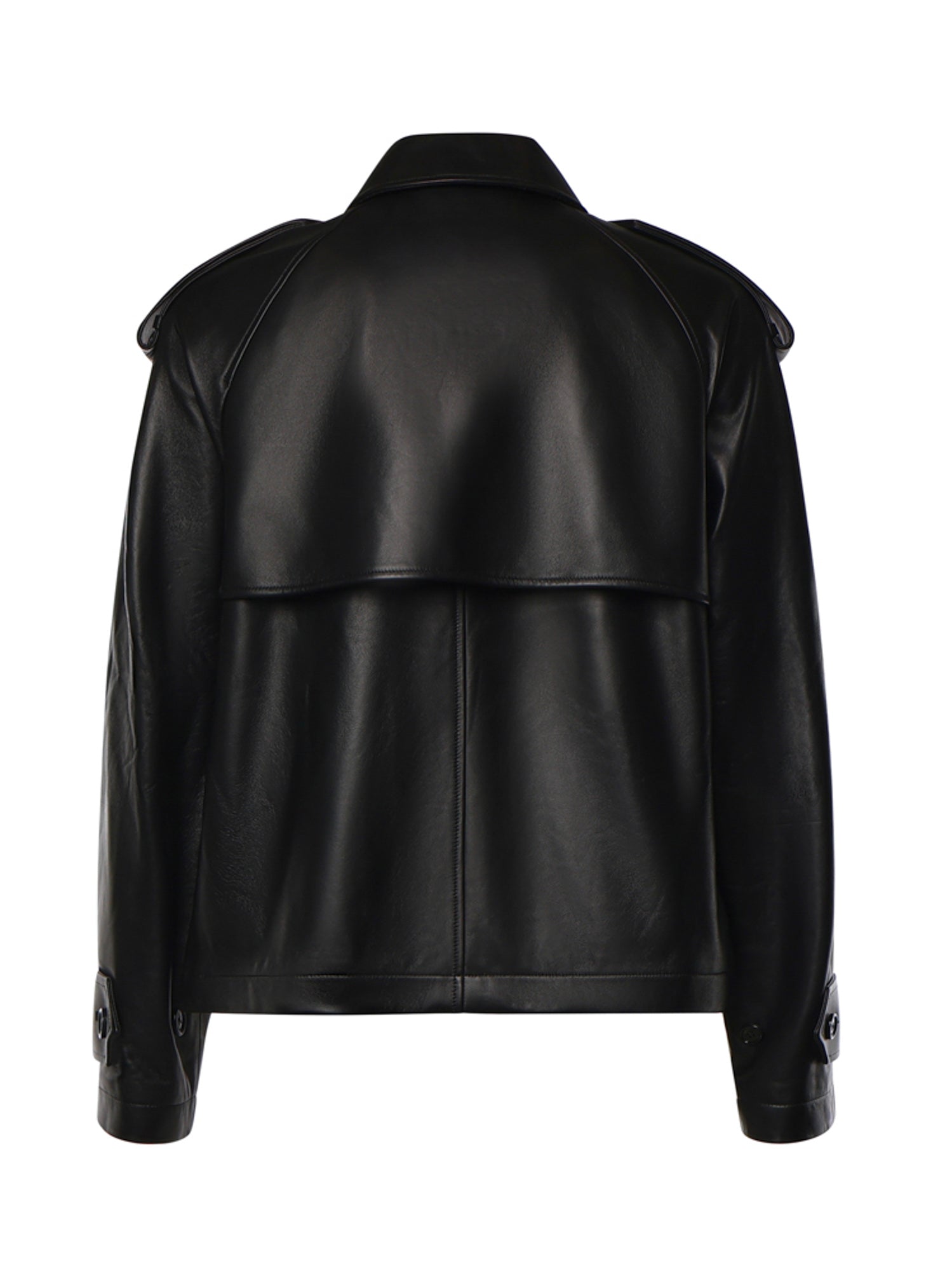 Trench Leadenham cropped in pelle 8129840 A1189 BURBERRY 