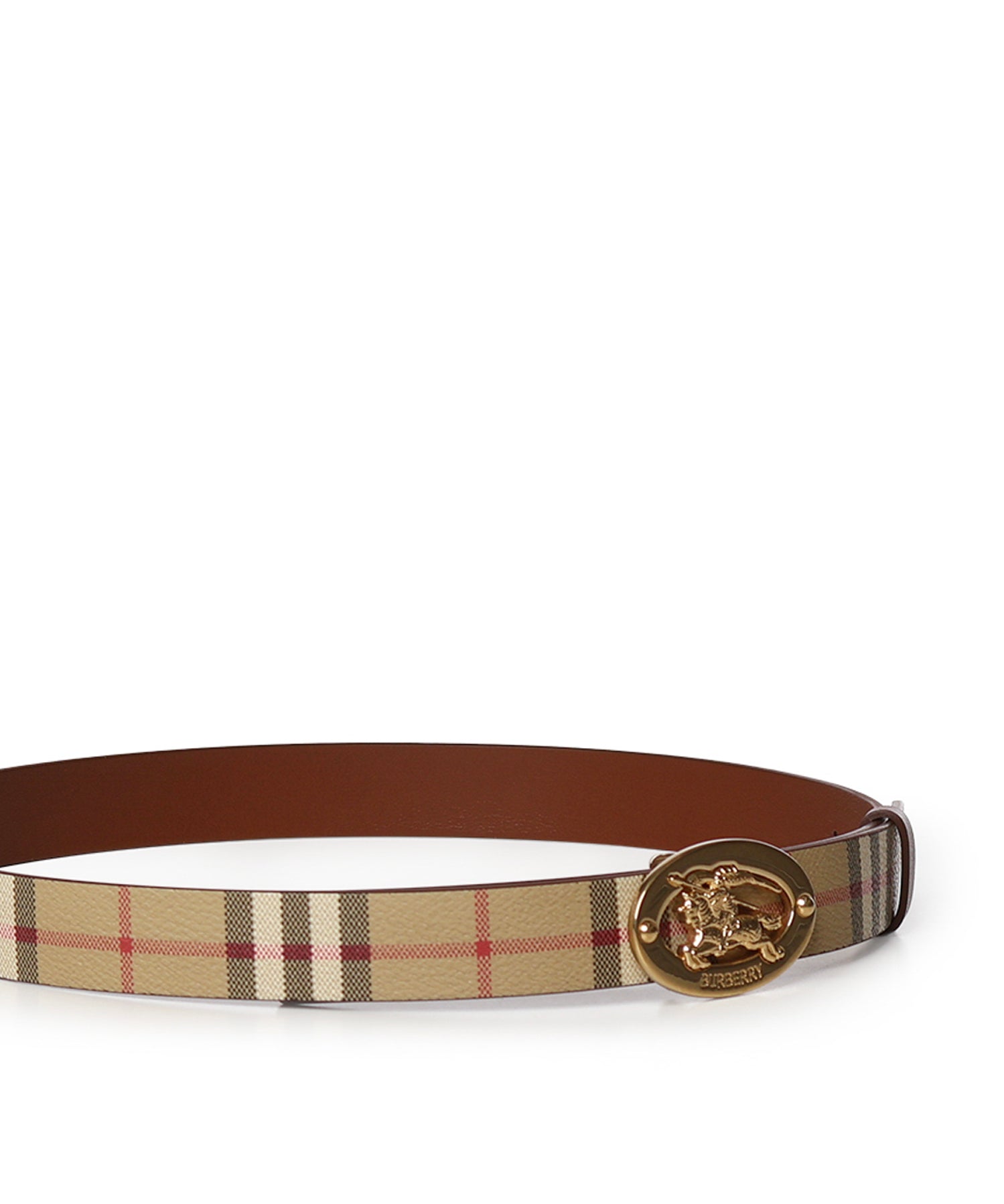 Cintura ovale Check reversibile 8130008 A7026 BURBERRY 