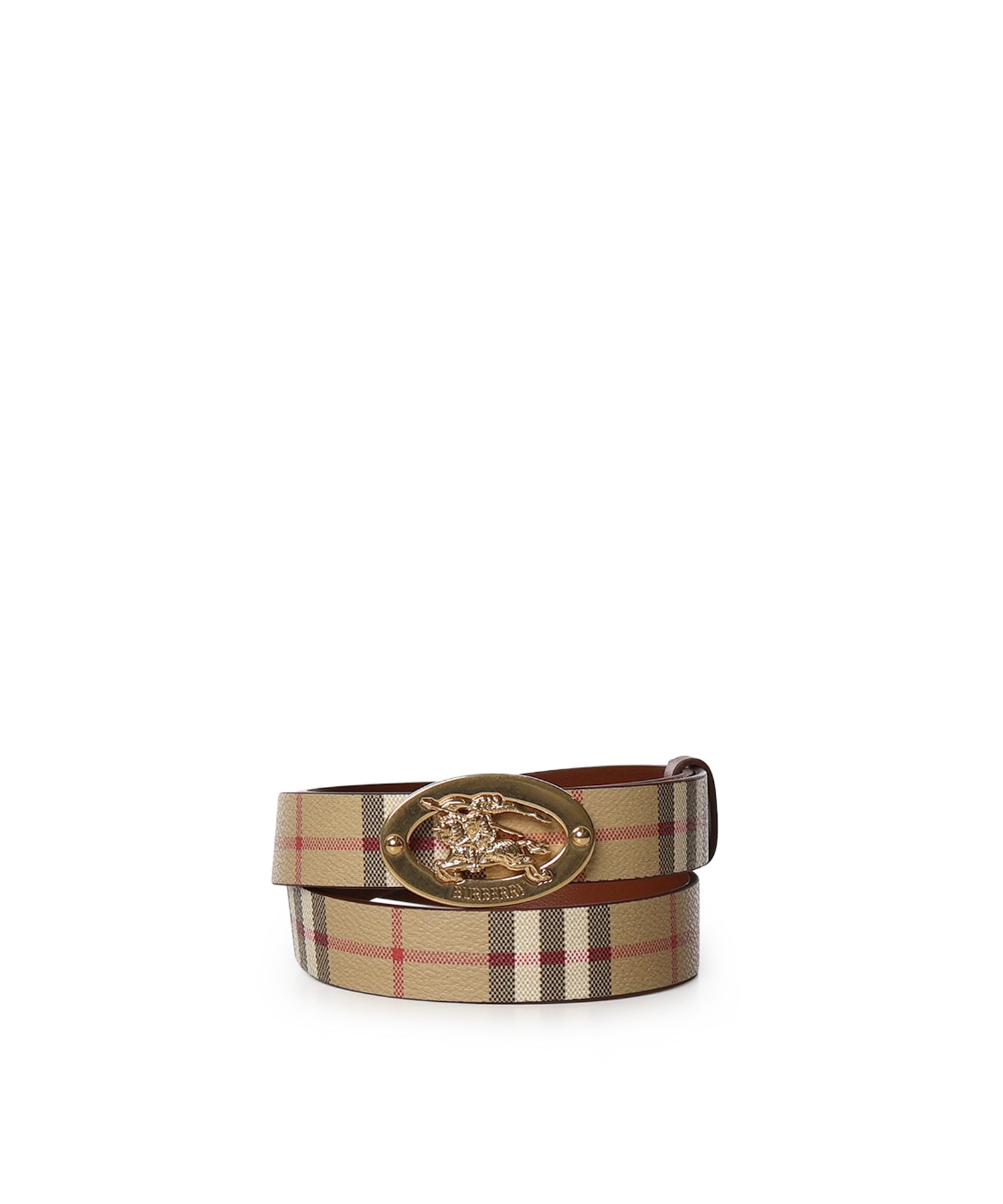 Cintura ovale Check reversibile 8130008 A7026 BURBERRY 