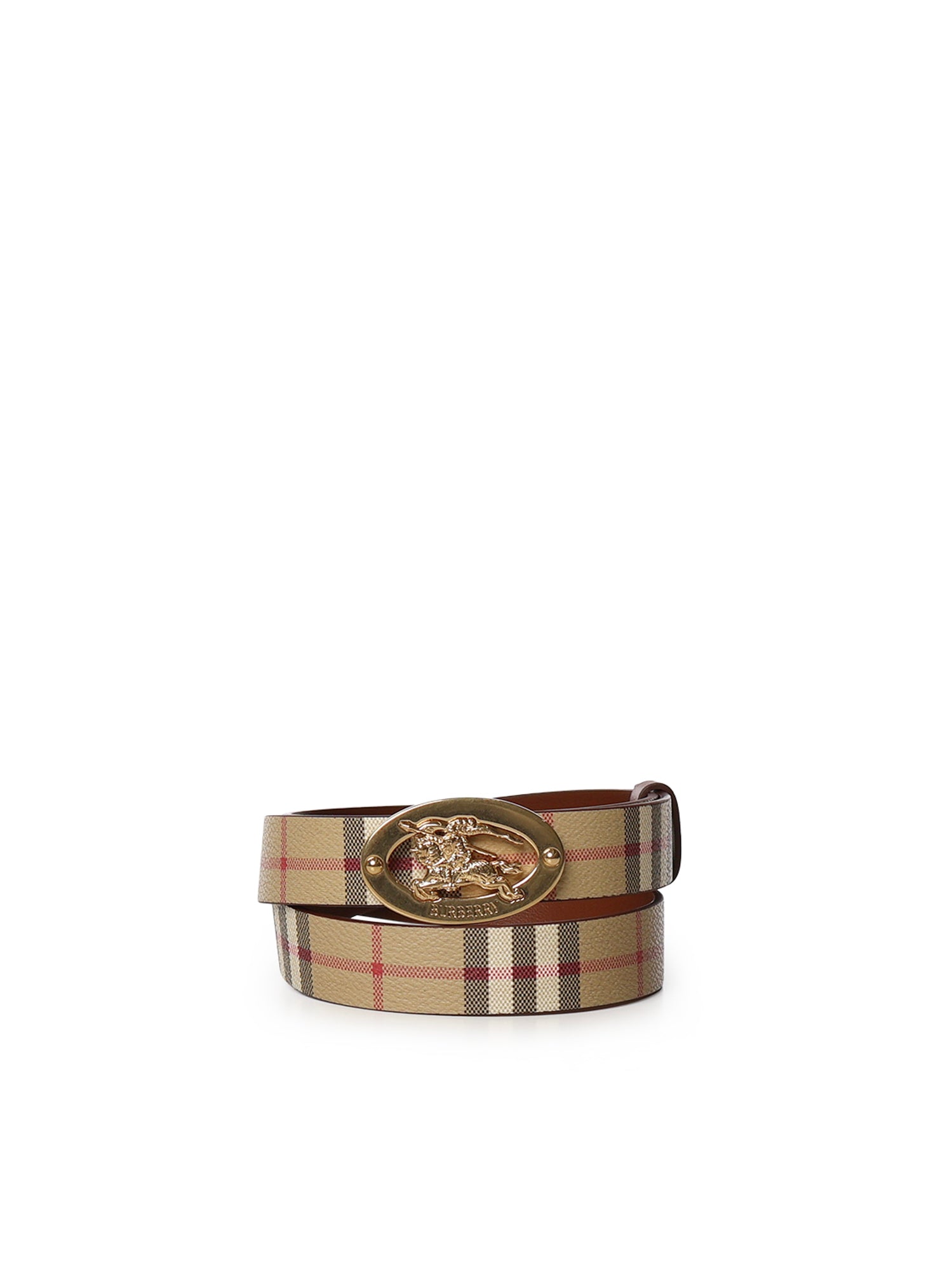 Cintura ovale Check reversibile 8130008 A7026 BURBERRY 